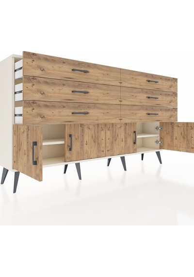 Arges Konsol 2 Raflı 6 Çekmeceli 4 Kapaklı 176x30x99 Aytaşı-çam Aytaşı-çam Arges Konsol 2 Raflı 6 Çekmeceli 4 Kapaklı 176x30x99 Aytaşı-çam Aytaşı-çam