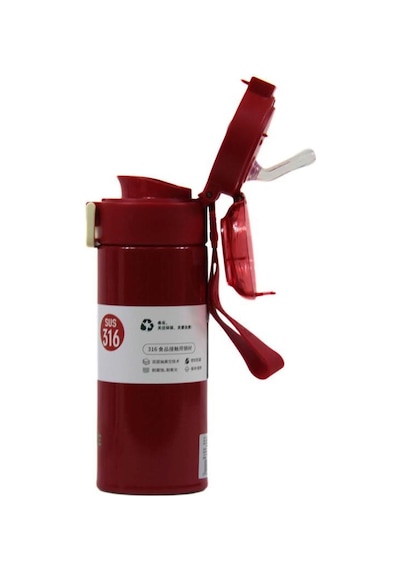 Dodge Çift Kullanımlı Kapak Çelik Matara 400 Ml. Ddg-db-24515-400 Beyaz Beyaz