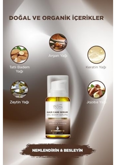 Dökülme Karşıtı Ve Onarıcı Mucizevi Saç Bakım Serumu 50 Ml Keratin Ve Argan Yağı
