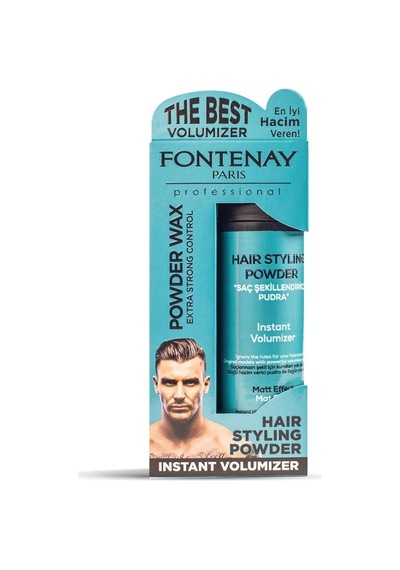 Fontenay Mat Effect Pudra Toz Wax Mavi 20 G + Hair Wax Stick 75 G