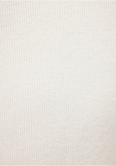 Mavi Boğazlı Beyaz Kazak Slim Fit / Dar Kesim 0710196-80194 Beyaz