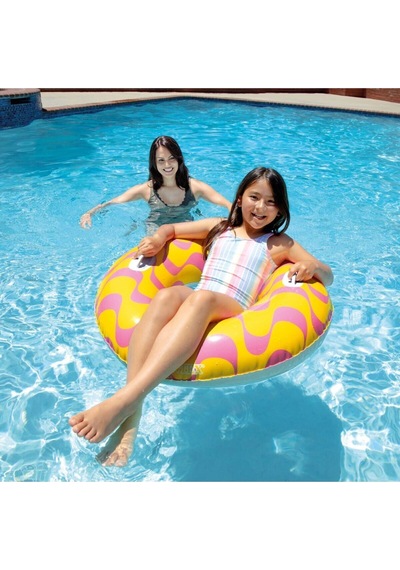 59256 Tutamaçlı Girdap Halkaları Desenli Simit 91 Cm