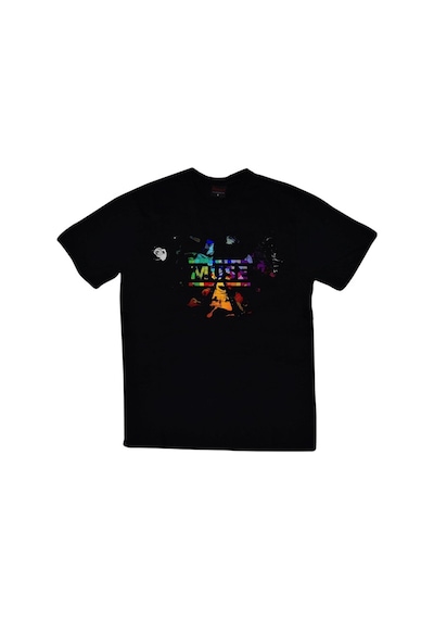 Stoned&Fame Muse Baskılı T-shirt SIYAH Siyah