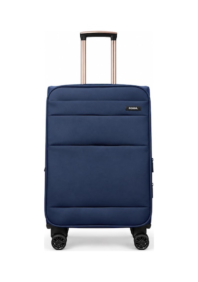 Fossil Unisex Kumaş Büyük Boy Ultra Hafif Şifreli Körüklü Kendi Etrafında Dönebilen Valiz 023-01 Lacivert