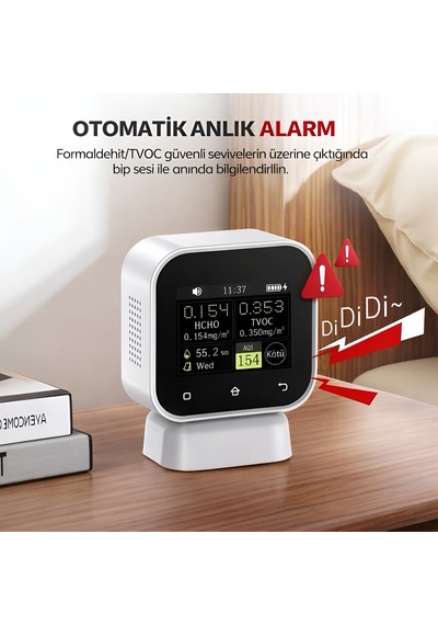 Fnırsı Sfd-02 4in1 Dokunmatik Hava Kalitesi Ölçüm Cihazı