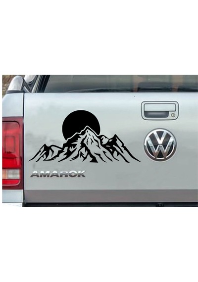 Dağ Kamp Offroad Adventure Karavan Araba Oto Sticker 40x19cm