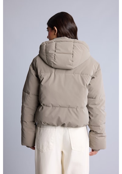 Defacto Su İtici Regular Fit Kapüşonlu Şişme Mont H8586ax26wnbg642 Bej-bg642