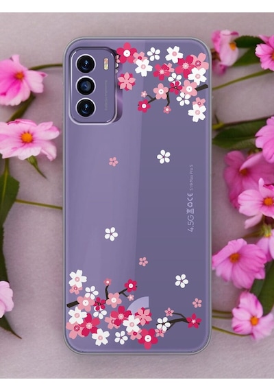 Reeder S19 Max Pro S Art Sakura Tasarımlı Şeffaf Telefon Kılıfı Çok Renkli
