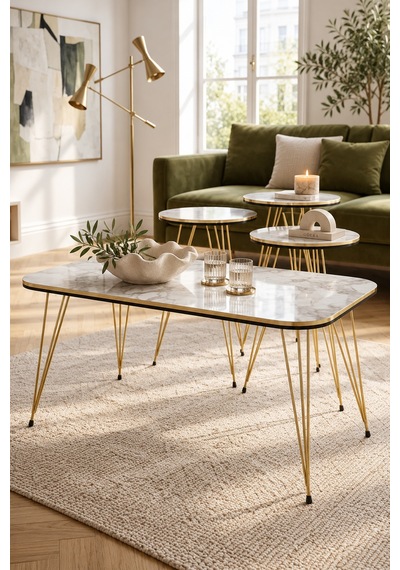 Odera Çift Gold Efes Beyaz Mermer Desenli Elips Orta Sehpa Ve Yuvarlak Zigon Sehpa 4'lü Set Gold Tel Metal Ayaklı Retro Modern Salon Sehpası Diğer Odera Çift Gold Efes Beyaz Mermer Desenli Elips Orta Sehpa Ve Yuvarlak Zigon Sehpa 4'lü Set Gold Tel Metal Ayaklı Retro Modern Salon Sehpası Diğer