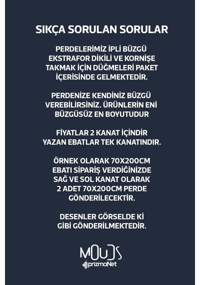Lacivert Çiçek Desenli Süet Oturma Odası Salon Fon Perde Baskılı Ekstrafor Büzgü 2 Kanat Prd-1021 Çok Renkli