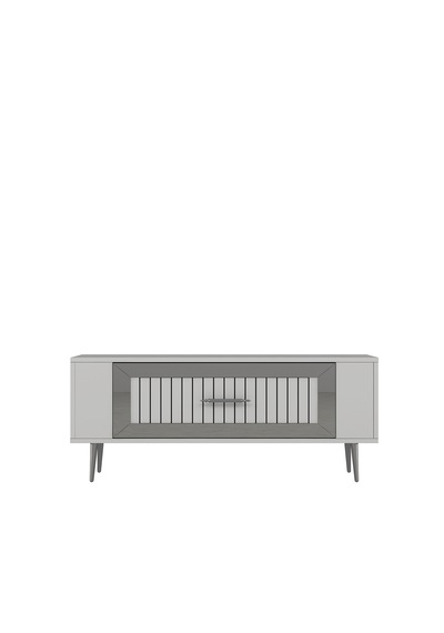 Retrolp3ct Tv Sehpası Beyaz-gümüş