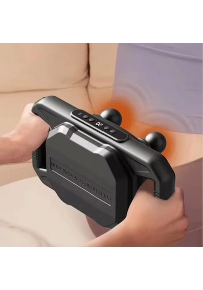 4 Başlıklı Masaj Tabancası - Ergonomik Derin Doku Sırt Ve Boyun Masaj Aleti Ve Sızı  Çok Renkli