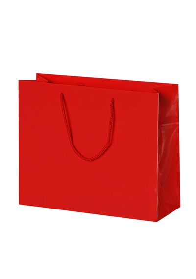Kırmızı Lüks Karton Çanta 54x38x12cm Pakette 10 Ad