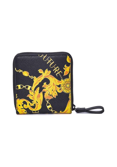 Versace Jeans Couture 75Ya5Pb4 Erkek Cüzdan Black-Gold Siyah - Altın