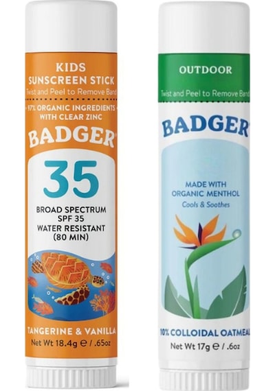 Badger Çocuk Stick Güneş Kremi SPF35 18.4 G + Outdoor Cream Stick 17 G