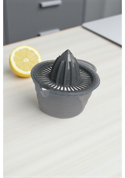Narenciye Sıkacağı/ Limon, Portakal Sıkacağı 350 Ml Hazneli Sert Plastik Gri Sert Plastik Diğer
