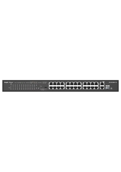Ruijie-reyee Rg-es126s-lp 24 Port Poe+ 10-100 Mbps + 2 Port 10-100-1000 Mbps Uplink Switch Kdo