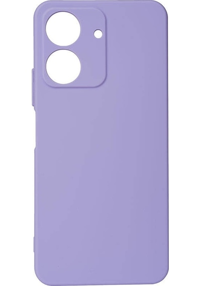 Kilifone - Xiaomi Uyumlu Redmi 13c - Kılıf Mat Soft Esnek Biye Silikon - Lila