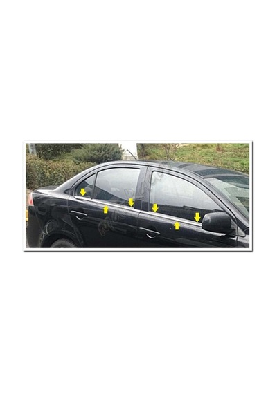 Woc Chrome Mitsubishi Lancer Krom Cam Çıtası 2008 Sonrası 4 Parça