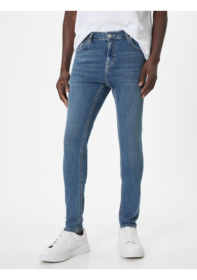 Koton Super Skinny Fit Kot Pantolon - Justin Jean Açık İndigo 4sam40112nd Açık İndigo