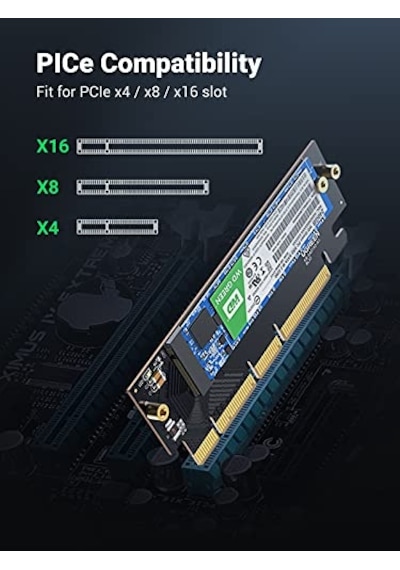 4.0 X4 X8 X16 Uyumlu 64gbps Nvme M.2 Ssd Dönüştürücü Adaptör Diğer