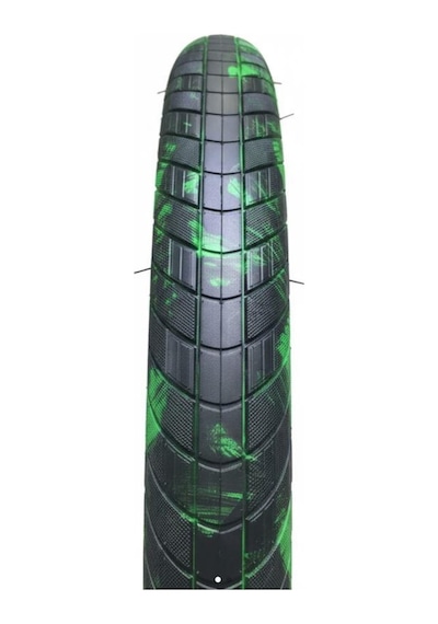 Asistan Drox Dj 26m Bisiklet Dış Lastik 26x2.40 Siyah-yeşil Freeride Dirtjump Bisiklet Dış Lastiği