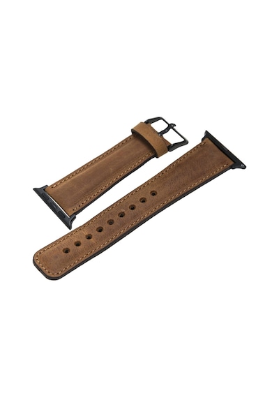 Bouletta Apple Uyumlu  Watch 42-44-45 MM Deri Kordon Taba