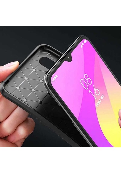 Apsuwa Xiaomi Mi 9 Lite Kılıf Negro Karbon Fiber Silikon