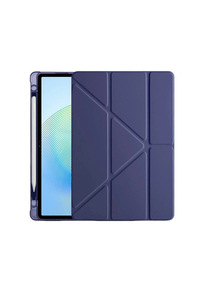 Redmi Pad 2 Kalemlikli Mars Tablet Kılıfı - Lacivert Arka Kapak
