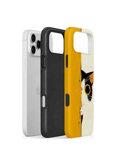 Velvoria Valestra Saklanan Kedili Apple Apple iPhone Uyumlu 18 Pro Max Darbe Korumalı Kılıf Valestra Select - Saklanan Kedili