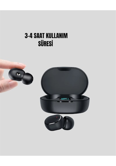 Tws Bluetooth Kulaklık Kulak İçi Kablosuz Dijital Göstergeli Çağrı Cevaplayabilen - Diğer