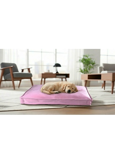 Brt Pet Premium Kedi Köpek Yatağı - 50x70 Fermuarlı Yıkanabilir Minder - Pembe