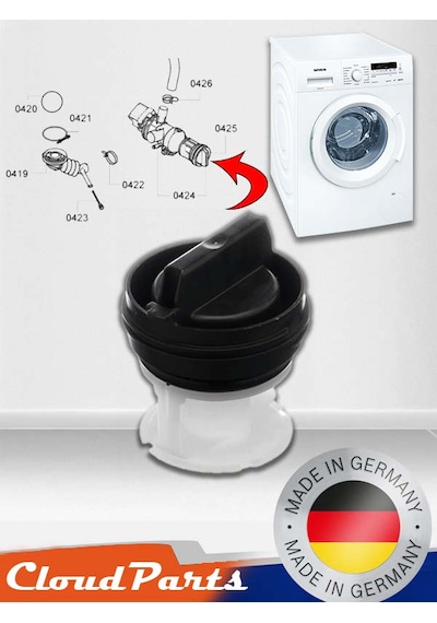 Bosch Uyumlu/siemens/profilo Çamaşır Makineleri İle  Boşaltma Pompası İçin Filtre Cld luğu Sorunuz