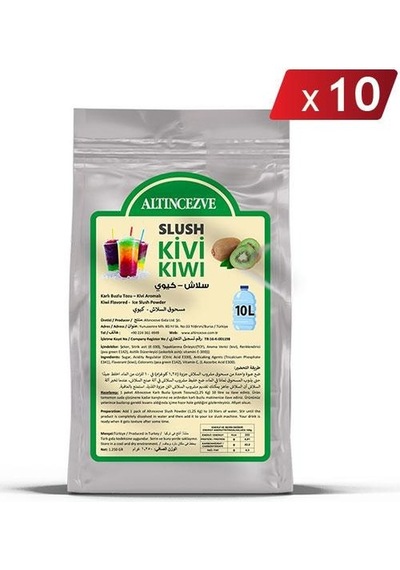 Altıncezve Ice Slush Karlı Buzlu Karlama Tozu Kivi 10 x 1250 G