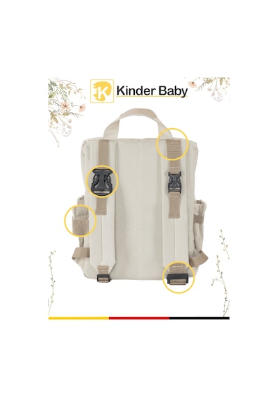 Kinder Baby Merlin Anne Bebek Bakım Çantası Bej