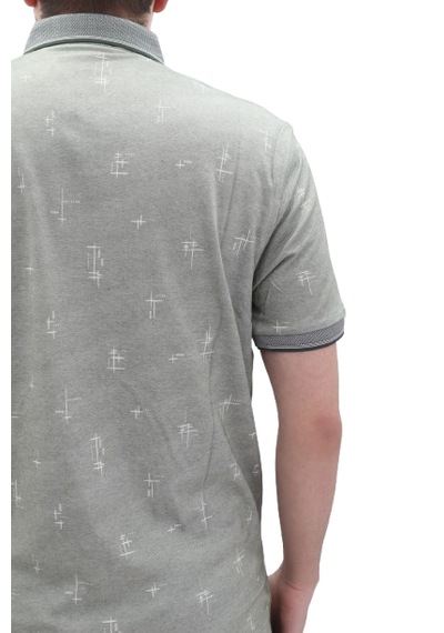 Santa Dmctekstil Erkek 112 Desenli Spor Kesim Rahat Kalıp Cepsiz Polo Yaka T-shirt Haki