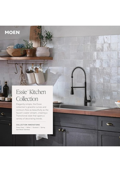 Moen Essie Krom Tek Kolu Yüksek Ark Pulldown Mutfak Bataryası, 87 Diğer