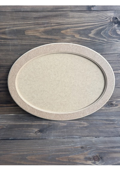 Ham Ahşap Küçük Oval Tepsi