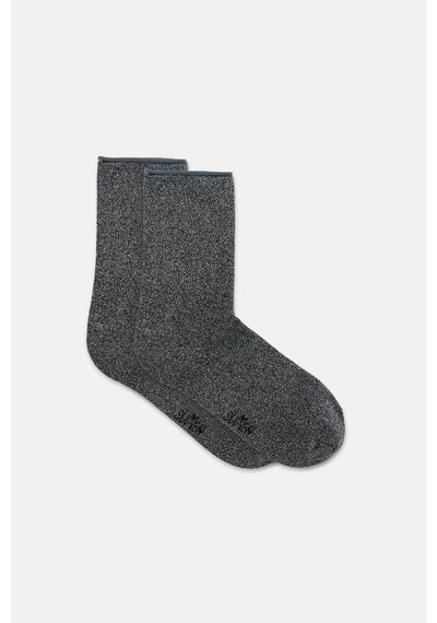 Suwen Glam Simli Soket Çorap Wss12010354735 Koyu Gri