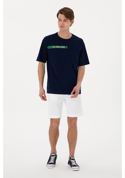 U.S. Polo Assn. Erkek Comfort Fit Bisiklet Yaka Lacivert Tişört 50306904-VR033