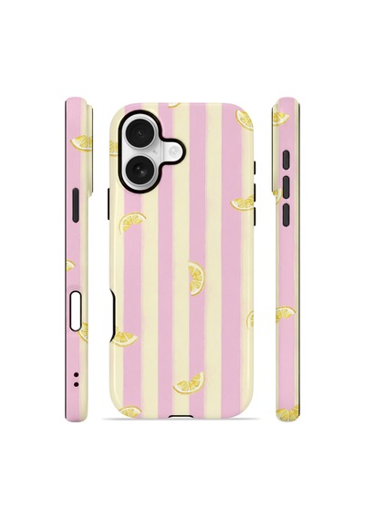 Apple iPhone Uyumlu 17 Vorian Çift Katmanlı Magsafe Kılıf Pink Lemon Parade