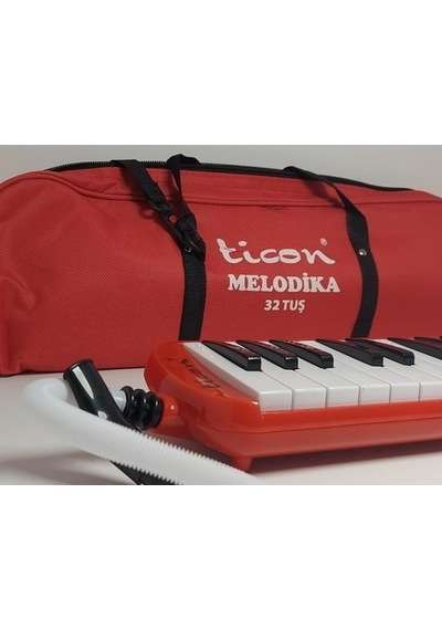 Ticon 32 K Melodika Yumuşak Çantalı Kırmızı