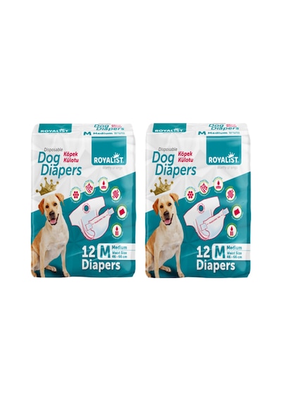 Medium Köpek Külotu 2x12 24 Adet