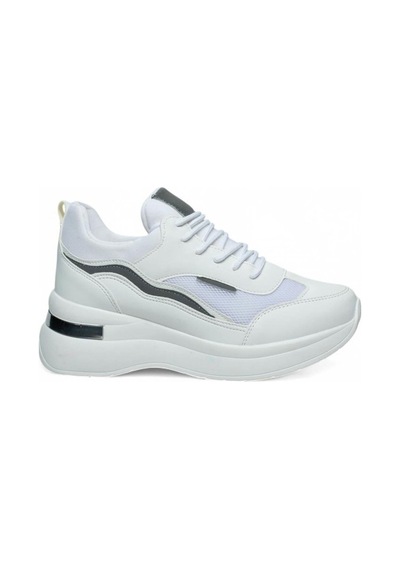 Flet 327-25 Deri Anorak Anatomik Kadın Sneaker Beyaz