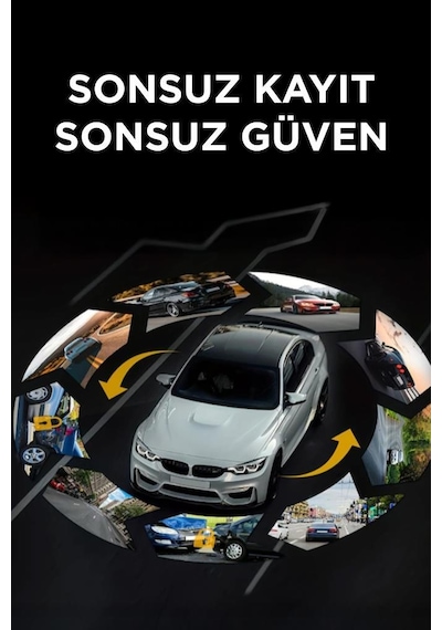 Torima Ta-09 Siyah Ön , İç Ve Arka Kameralı 1080p Gece Görüşlü Geri Görüş Araç Kamerası