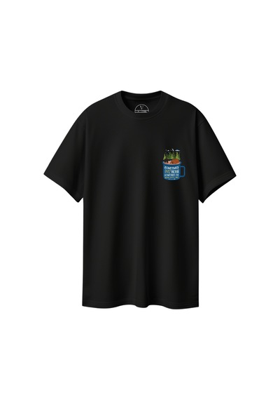 Velvoria Unisex Oversize Siyah Sometimes Bear T-shirt