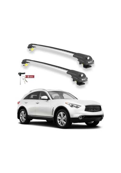 Turtle Infiniti Qx70 S51 2013-2017 Ara Atkı Air1 Gri