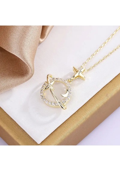 Satürn Star Kolye Gold | 14 Şubat Sevgililer Günü Hediyesi | Kadın