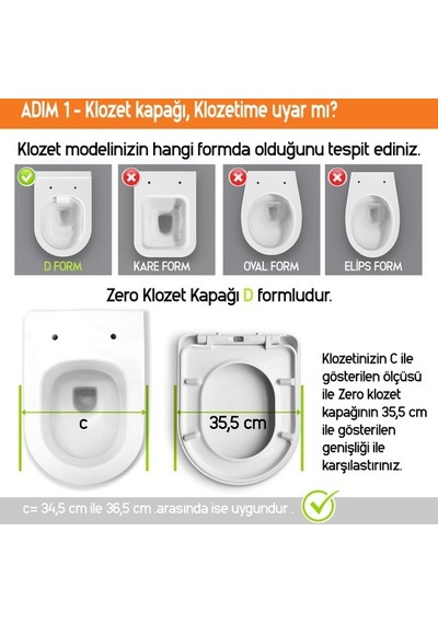 Nkp Elgance Yavaş Kapanan Klozet Kapağı - Duroplast