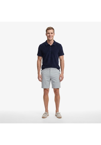 Nautica Erkek Lacivert Regular Fit Havlu Polo Yaka T-shirtdüzk65351t